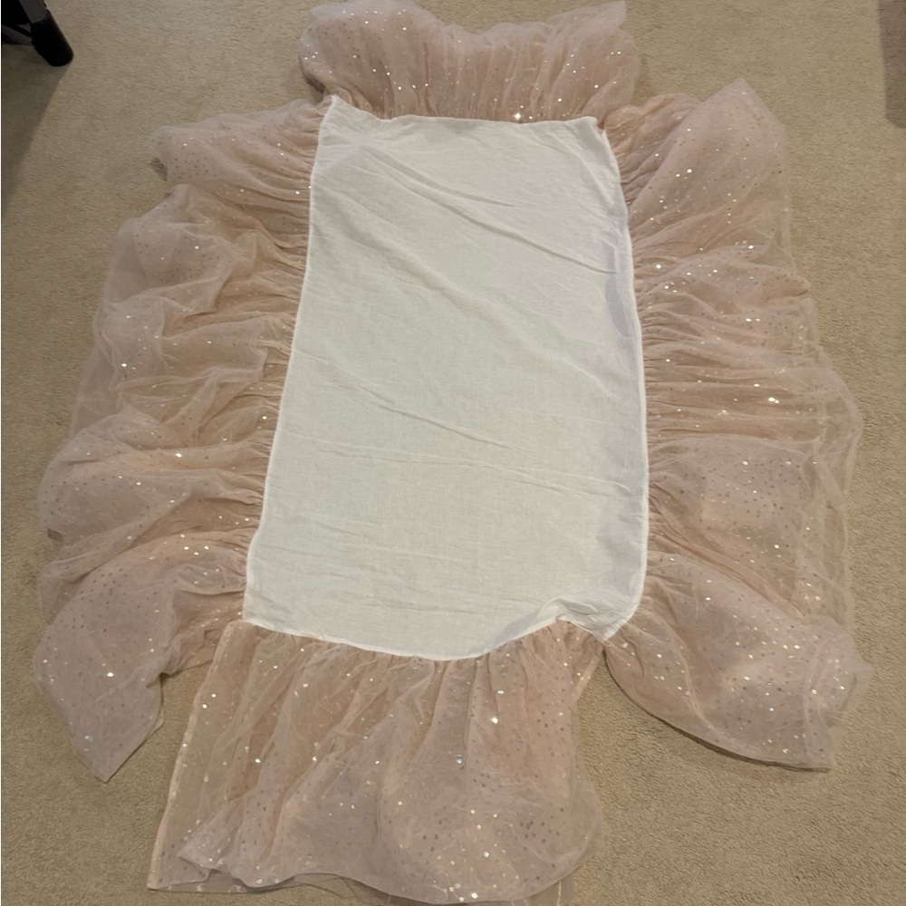 Emily and Meritt crib skirt from pottery barn kids